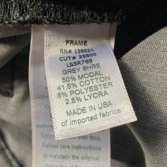 FRAME "Le SKinny de Jeanne" Skinny Jeans Ripped Style Gray Size 30 - Picture 10 of 12